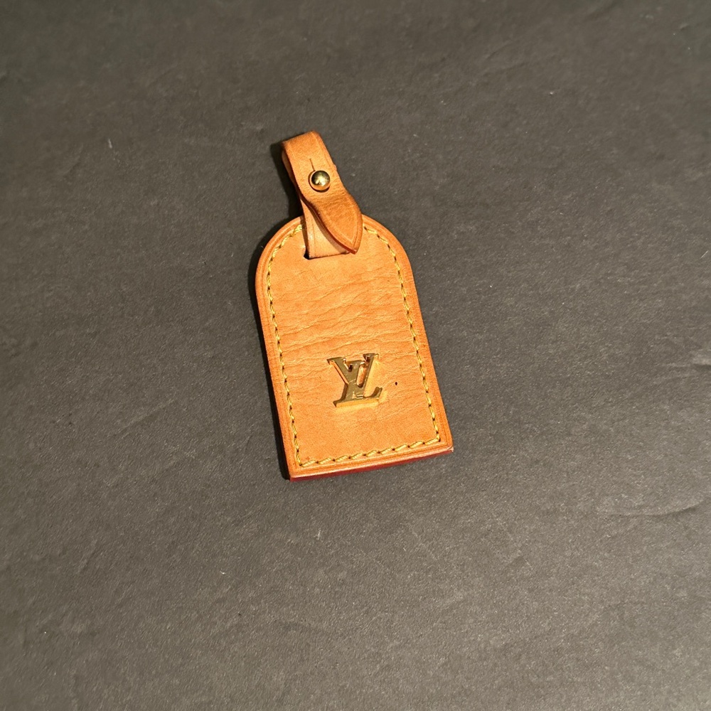 Louis Vuitton Tan Leather Purse Tag Replacement